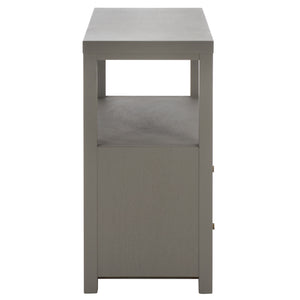Ernest Solid Wood 2-Drawer Chest With Open Shelf — Rustic Coastal Accent For Entryway & Bedroom
