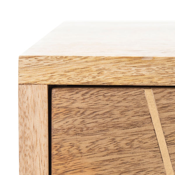 Safavieh Marigold 3 Drawer Chest – Solid Mango Wood Storage Solution With Chic Modern Design For Any Space Natural/Brass CHS9001A
