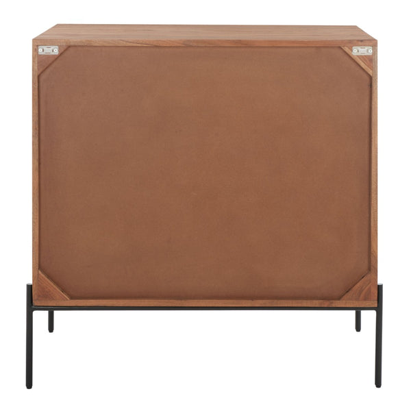 Safavieh Dowling 3-Drawer Chest - Elegant Mango Wood Storage Solution With Brass Accents For Modern Interiors CHS9002A