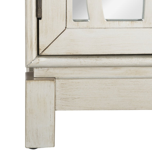 Safavieh Ashlynn Glamorous 2-Door Chest With Mirrored Panels - Stylish Silver Storage Solution For Any Room CHS9200A