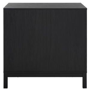 Safavieh Galio 3 Drawer Chest XII23 Black / Gold Particle Board, Mdf, Honeycomb,  Solid Wood, Iron CHS9600B
