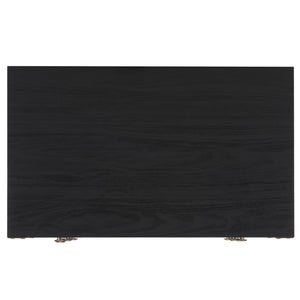 Safavieh Galio 3 Drawer Chest XII23 Black / Gold Particle Board, Mdf, Honeycomb,  Solid Wood, Iron CHS9600B