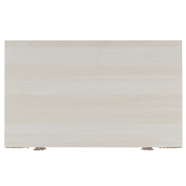 Safavieh Galio 3 Drawer Chest XII23 White / Gold Particle Board, Mdf, Honeycomb,  Solid Wood, Iron CHS9600C