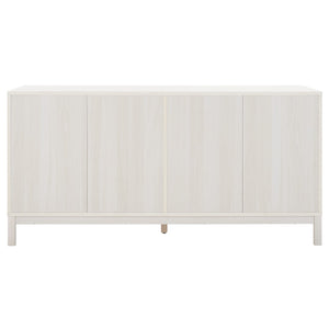 Safavieh Galio 6 Drawer Chest XII23 White / Gold Particle Board, Mdf, Honeycomb,  Solid Wood, Iron CHS9601C-2BX