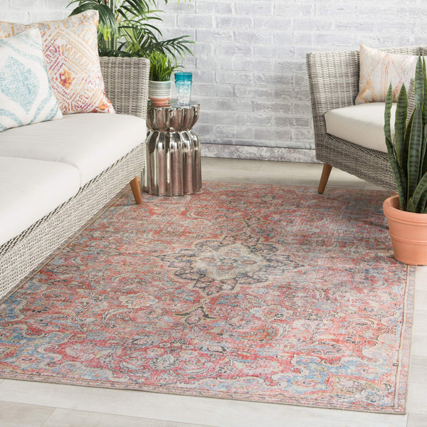Jaipur Living Jaipur Living Chateau Flatweave Polyester Rug Vintage Medallion Boho Indoor Outdoor 5' x 7'6" RUG146190
