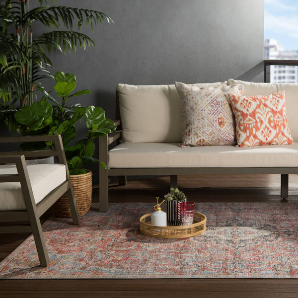 Jaipur Living Jaipur Living Chateau Flatweave Polyester Rug Vintage Medallion Boho Indoor Outdoor 5' x 7'6" RUG146190