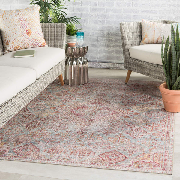 Jaipur Living Jaipur Living Kendrick Flatweave Medallion Tribal Bohemian Polyester Indoor Outdoor Rug 5' x 7'6" RUG146206