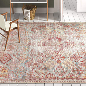 Jaipur Living Jaipur Living Kendrick Flatweave Medallion Tribal Bohemian Polyester Indoor Outdoor Rug 5' x 7'6" RUG146206