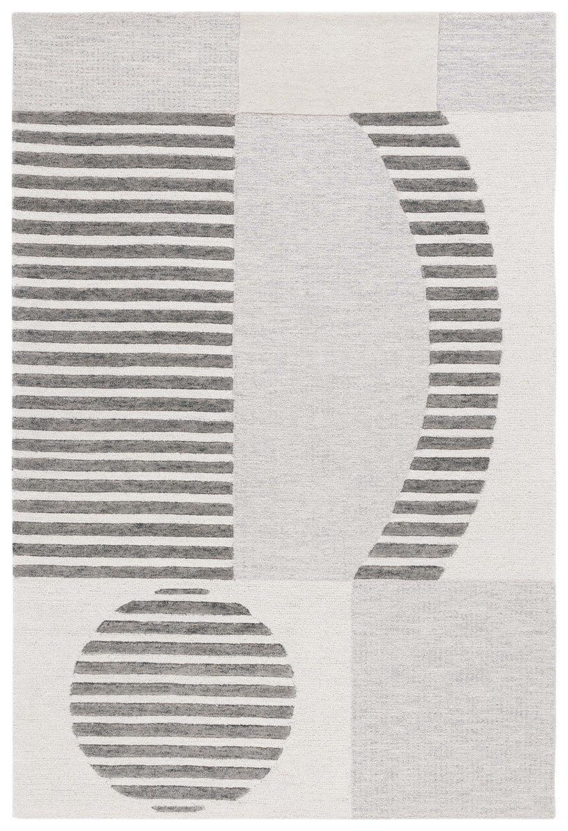 Safavieh Chatham 203 Hand Tufted Contemporary Rug Grey / Dark Grey 8' x 10'