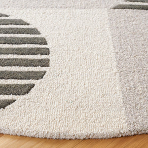 Safavieh Chatham 203 Hand Tufted Contemporary Rug Grey / Dark Grey 6' x 9'