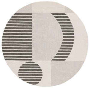 Safavieh Chatham 203 Hand Tufted 80% Wool 20% Cotton Contemporary Rug Grey / Dark Grey CHT203F-6SQ