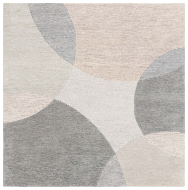 Safavieh Chatham 204 Hand Tufted Contemporary Rug Ivory / Grey 6' x 9'