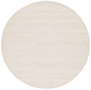 Safavieh Chatham 301 Hand Tufted Solid/Tonal Rug Ivory 6' x 6' Round