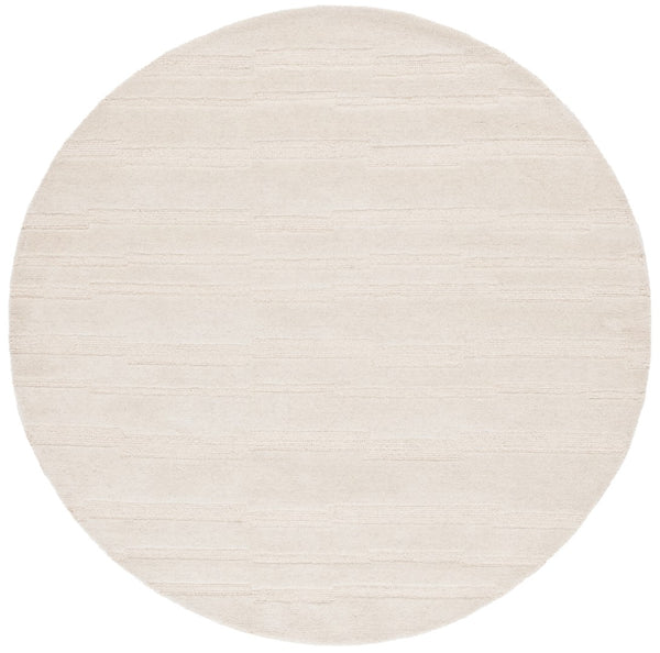 Safavieh Chatham 301 Hand Tufted Solid/Tonal Rug Ivory 6' x 6' Round