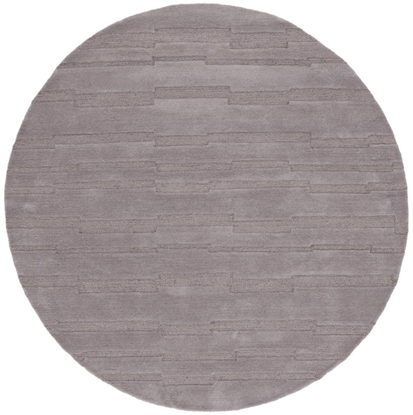 Safavieh Chatham 301 Hand Tufted Solid/Tonal Rug Grey 6' x 6' Round