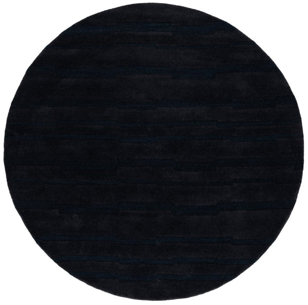 Safavieh Chatham 301 Hand Tufted Solid/Tonal Rug Black 6' x 6' Round