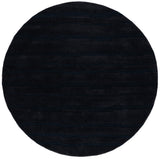 Safavieh Chatham 301 Hand Tufted Solid/Tonal Rug Black 6' x 6' Round