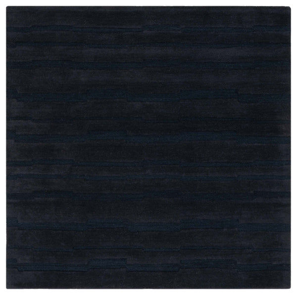 Safavieh Chatham 301 Hand Tufted Solid/Tonal Rug Black 6' x 6' Square