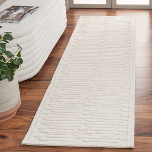 Safavieh Chatham 302 Hand Tufted Solid/Tonal Rug Ivory 2'-3" x 8'