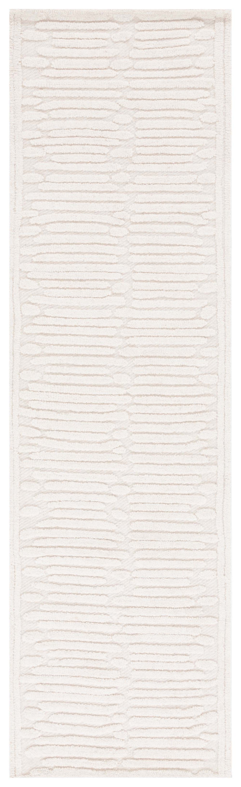 Safavieh Chatham 302 Hand Tufted Solid/Tonal Rug Ivory 2'-3" x 8'