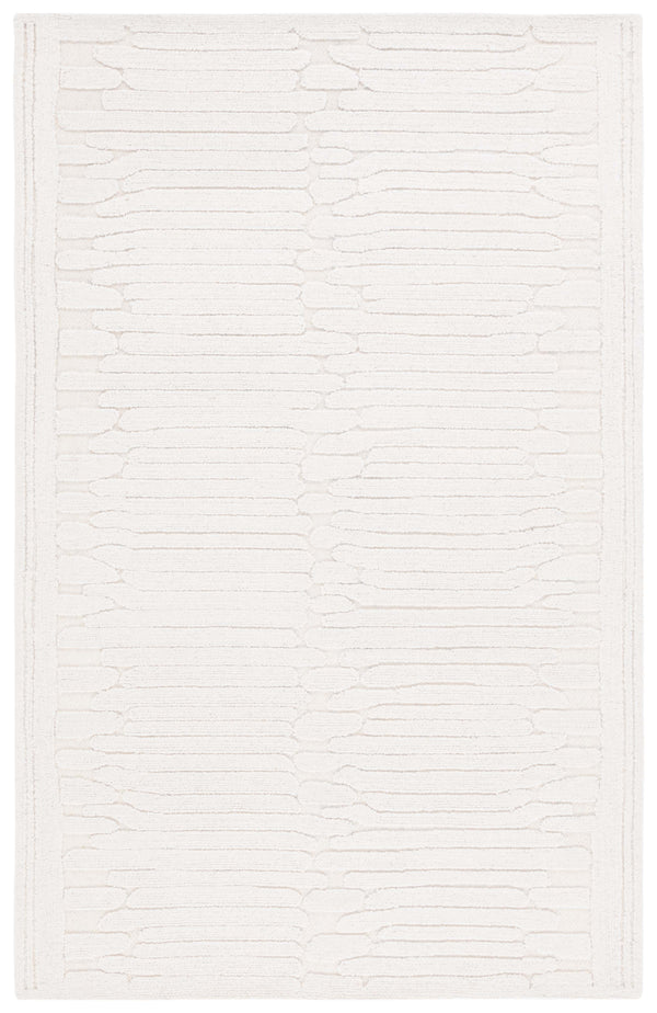 Safavieh Chatham 302 Hand Tufted Solid/Tonal Rug Ivory 5' x 8'
