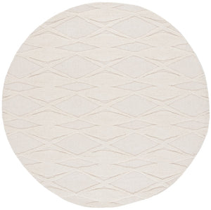 Safavieh Chatham 303 Hand Tufted Solid/Tonal Rug Ivory 6' x 6' Round