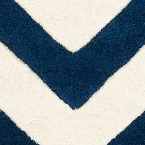 Safavieh Cht715 Hand Tufted  Rug Dark Blue / Ivory CHT715C-2