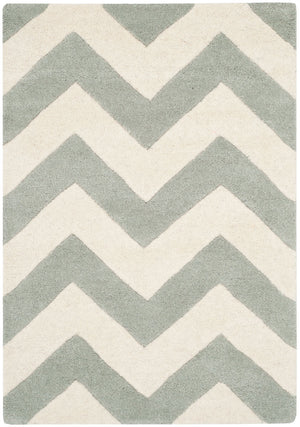 Safavieh Cht715 Hand Tufted  Rug Grey / Ivory CHT715E-5SQ