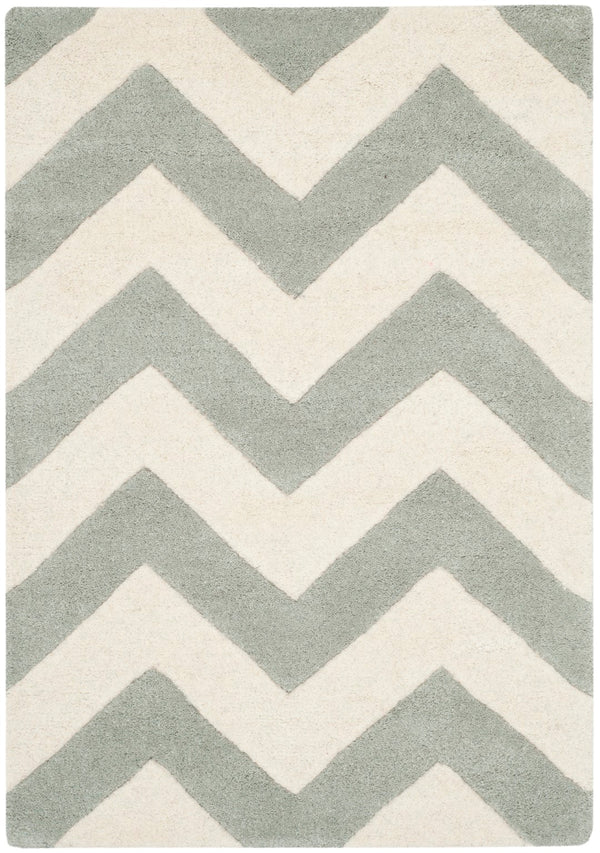 Safavieh Cht715 Hand Tufted  Rug Grey / Ivory CHT715E-2