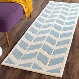 Safavieh Chatham 746 Hand Tufted  Rug Blue / Ivory CHT746B-27