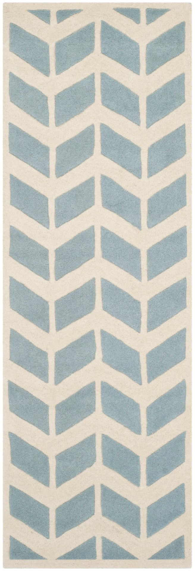 Safavieh Chatham 746 Hand Tufted  Rug Blue / Ivory CHT746B-2
