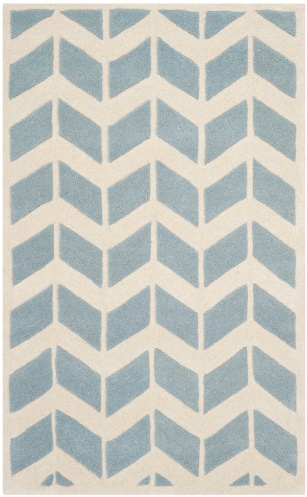 Safavieh Chatham 746 Hand Tufted  Rug Blue / Ivory CHT746B-3