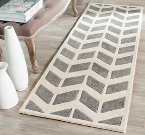 Safavieh Chatham 746 Hand Tufted  Rug Dark Grey / Ivory CHT746D-27