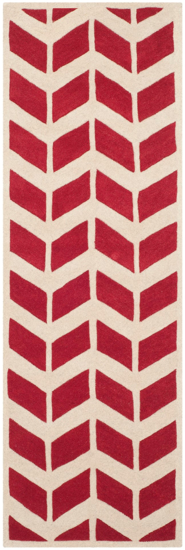 Safavieh Chatham 746 Hand Tufted  Rug Red / Ivory CHT746G-27