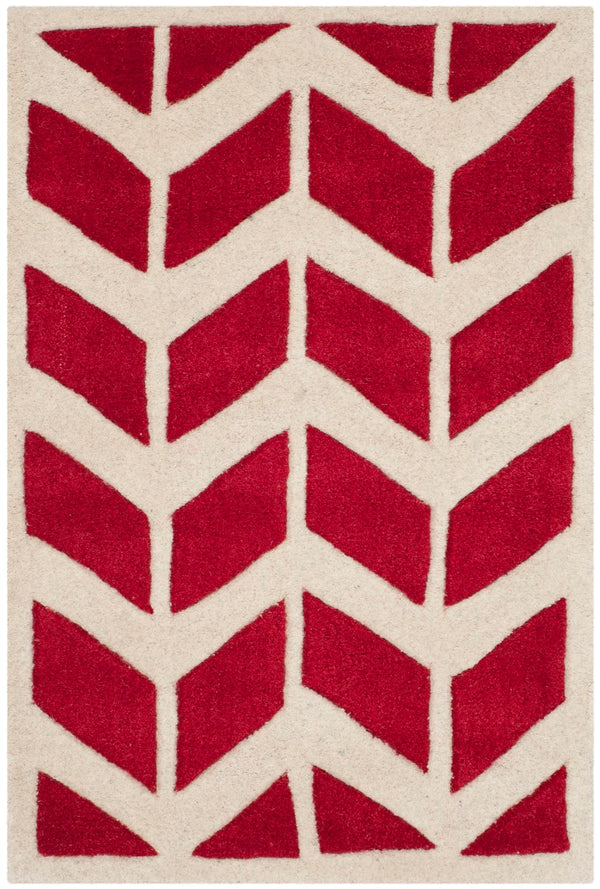 Safavieh Chatham 746 Hand Tufted  Rug Red / Ivory CHT746G-2