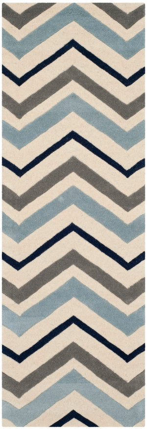 Safavieh Chatham 749 Hand Tufted  Rug Ivory / Dark Grey CHT749X-27