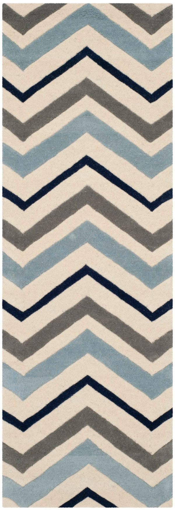 Safavieh Chatham 749 Hand Tufted  Rug Ivory / Dark Grey CHT749X-27