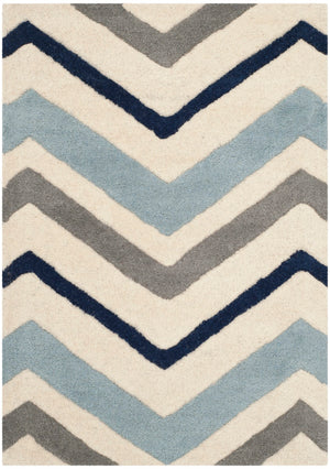 Safavieh Chatham 749 Hand Tufted  Rug Ivory / Dark Grey CHT749X-2