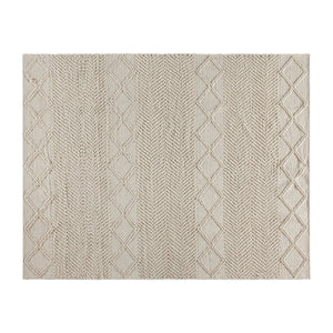 English Elm Melissa 8' x 10' Handwoven Area Rug - Modern Ivory Geometric Design for Comfort & Style in Any Room CI-20-9450A-810-CR-GG