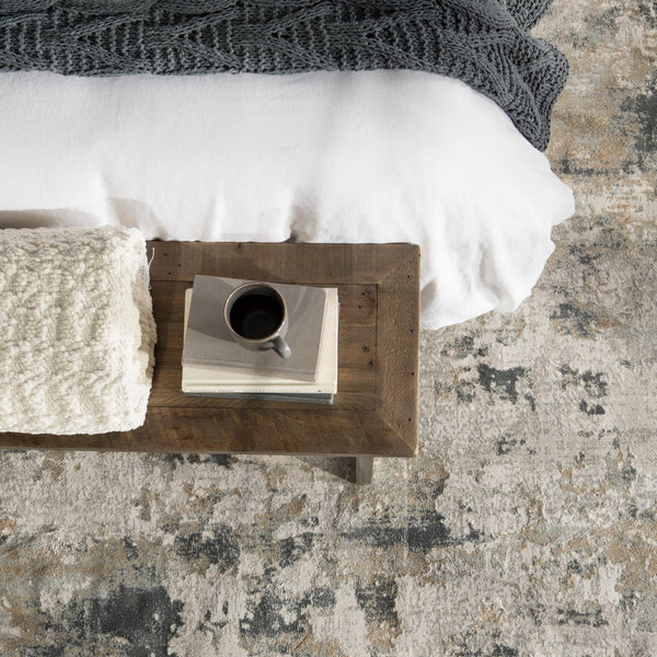 Jaipur Living Cirque Lynne Ciq01 Powerloomed Machinemade 55% Viscose 45% Polyester Abstract Abstract Indoor Rug Taupe, Slate 55% Viscose 45% Polyester Rug139814