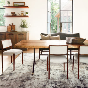 Jaipur Living Cirque Lynne Modern Industrial Machine Made Indoor Rug White 6'7"x9'6"