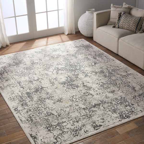 Jaipur Living Jaipur Living Yvie Medallion Area Rug Viscose Blend High Low Pile Vintage Distressed 11'10"X14' RUG153724