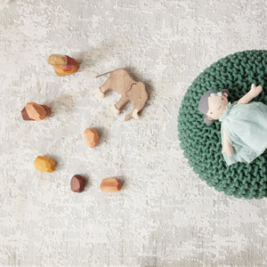 Jaipur Living Cirque Arvo Modern Industrial Machine Made Indoor Rug Silver 6'7"x9'6"