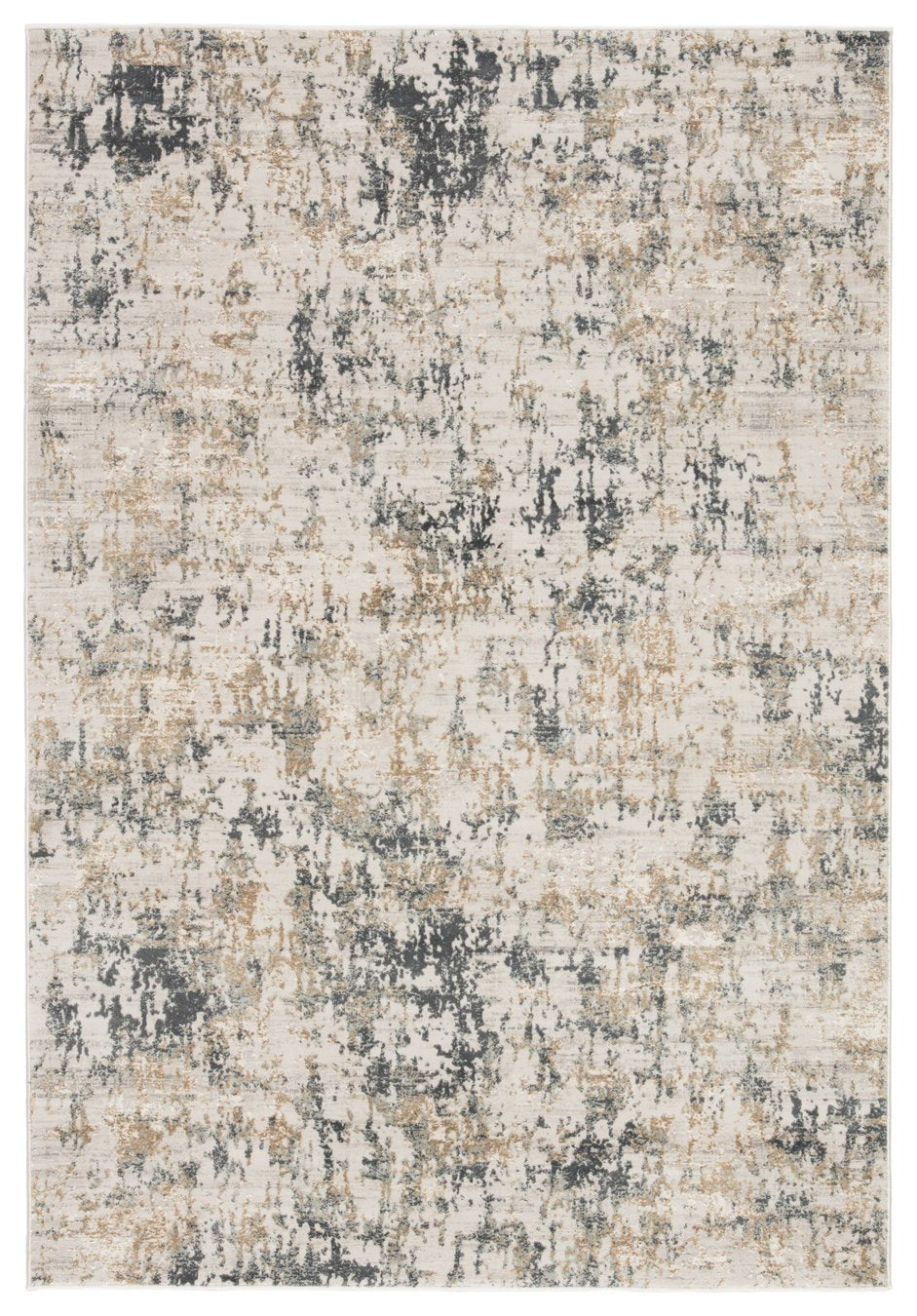 Jaipur Living Cirque Arvo Ciq09 Powerloomed Machinemade 54% Polyester 46% Viscose Abstract Abstract Indoor Rug Gray, Tan 54% Polyester 46% Viscose Rug137455