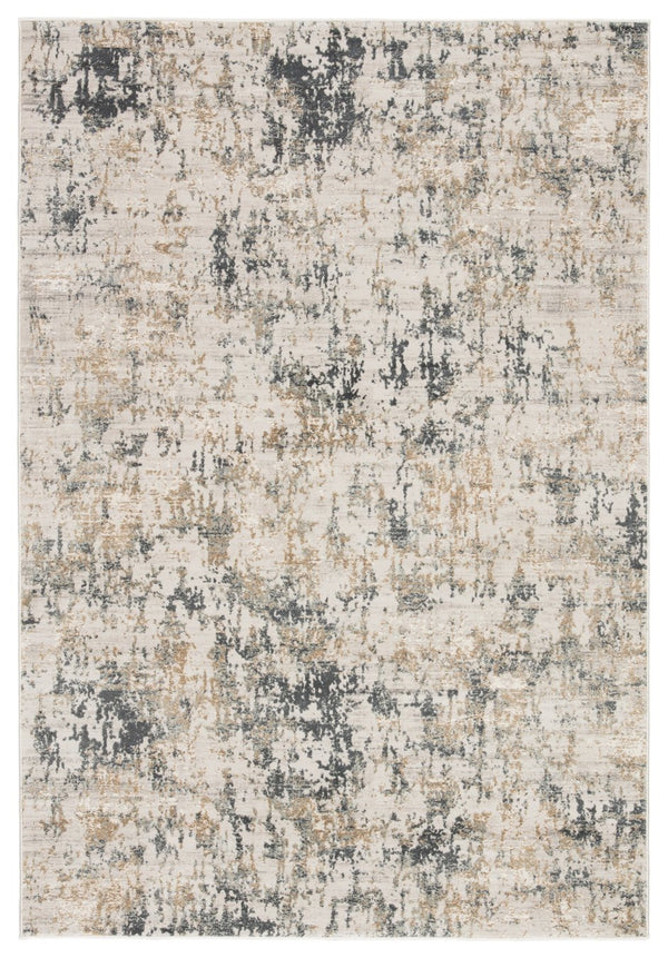 Jaipur Living Cirque Arvo Ciq09 Powerloomed Machinemade 54% Polyester 46% Viscose Abstract Abstract Indoor Rug Gray, Tan 54% Polyester 46% Viscose Rug137455