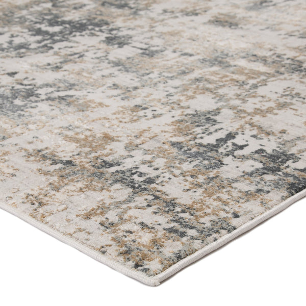 Jaipur Living Cirque Arvo Ciq09 Powerloomed Machinemade 54% Polyester 46% Viscose Abstract Abstract Indoor Rug Gray, Tan 54% Polyester 46% Viscose Rug137455