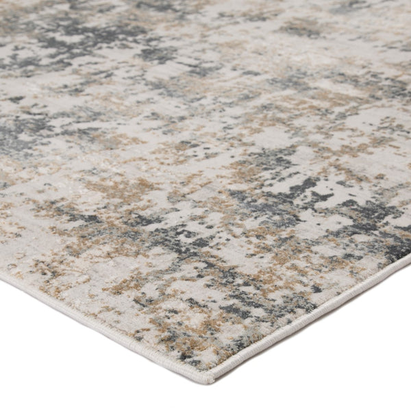 Jaipur Living Cirque Arvo Modern Industrial Machine Made Indoor Rug White 6'7"x9'6"