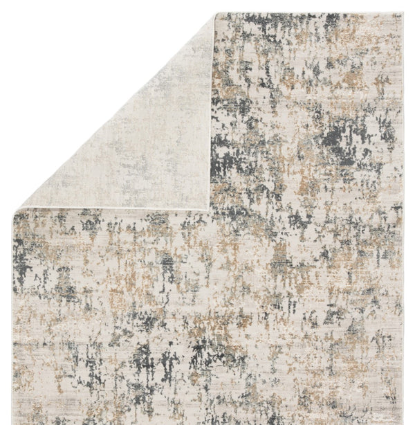 Jaipur Living Cirque Arvo Modern Industrial Machine Made Indoor Rug White 6'7"x9'6"