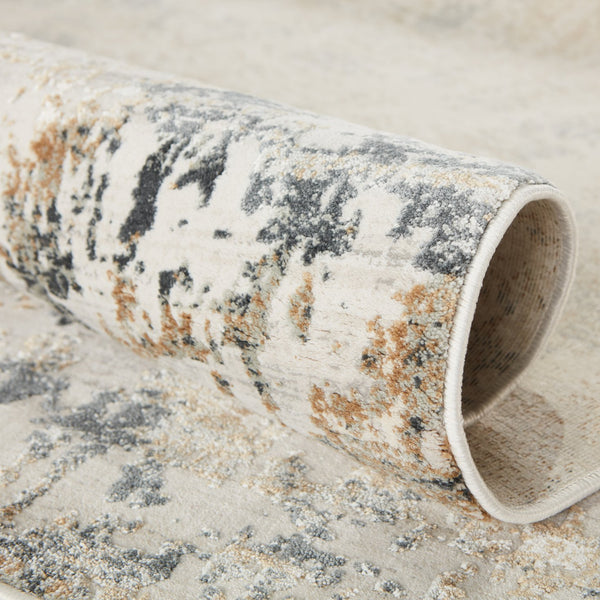 Jaipur Living Cirque Arvo Ciq09 Powerloomed Machinemade 54% Polyester 46% Viscose Abstract Abstract Indoor Rug Gray, Tan 54% Polyester 46% Viscose Rug137455