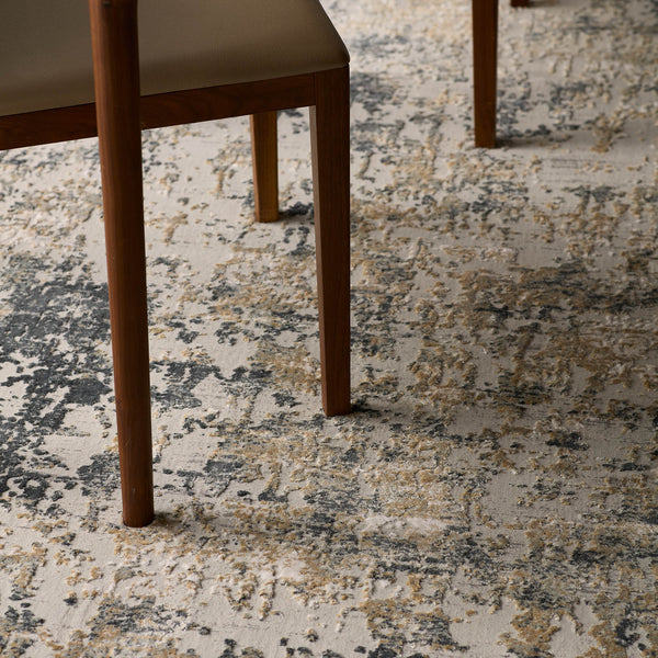 Jaipur Living Cirque Arvo Ciq09 Powerloomed Machinemade 54% Polyester 46% Viscose Abstract Abstract Indoor Rug Gray, Tan 54% Polyester 46% Viscose Rug137455